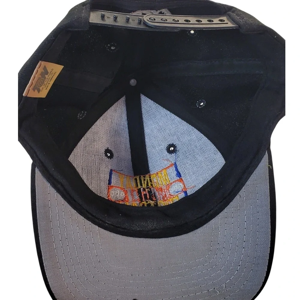 Vintage 90'ABC Monday Night Football Hat Top of the World Snapback Black Cap TOW